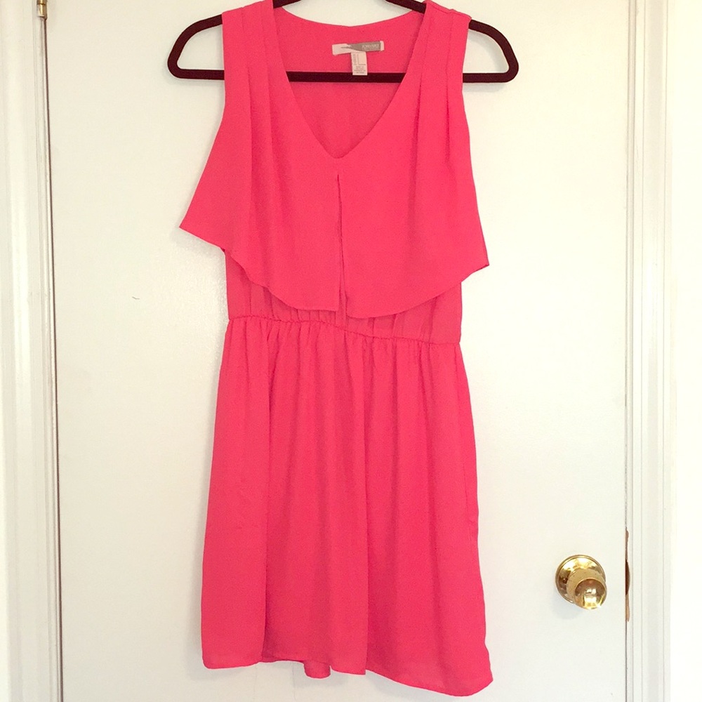 Pink flow dress